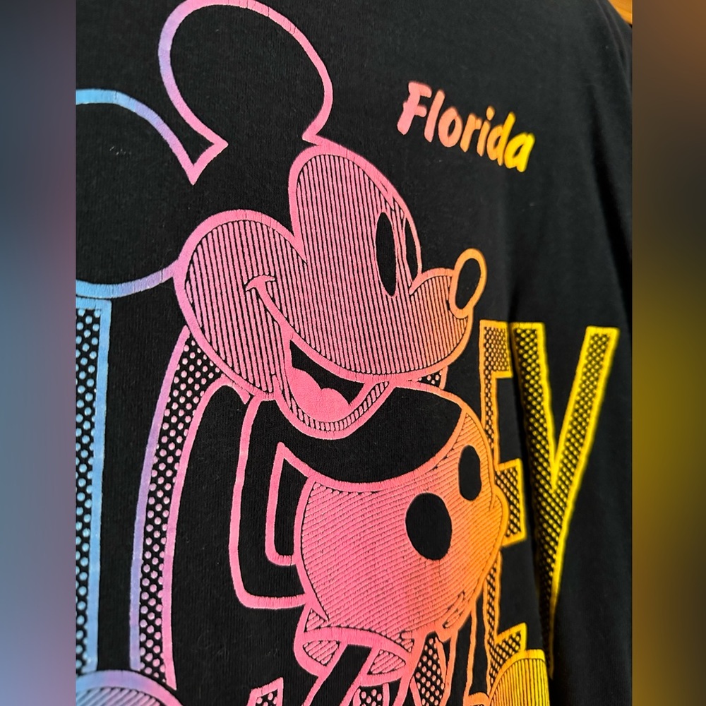 Mickey vintage Florida shirt, pink sleeves the Walt Disney Company - Picture 4 of 4